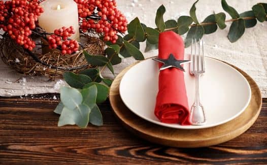 Festive plate, symbolising plant-based festive product launch